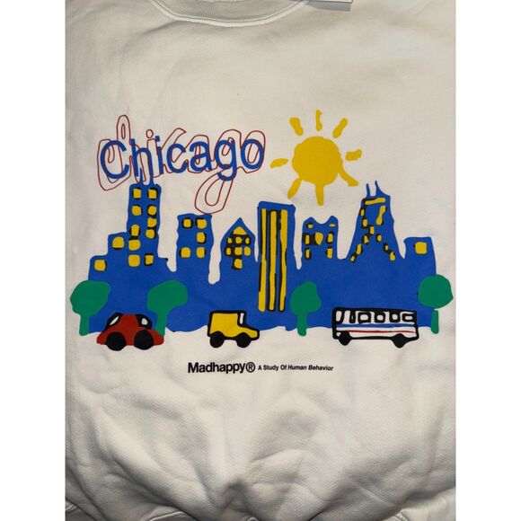 NWT Madhappy Chicago Exclusive Fleece Crewneck size M - Picture 9 of 9